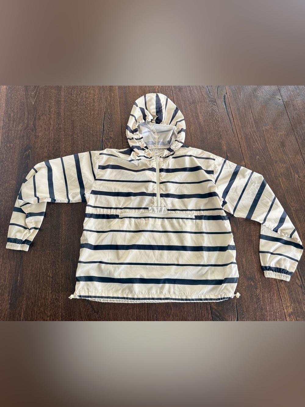 Thread & Supply Striped Hooded Pullover